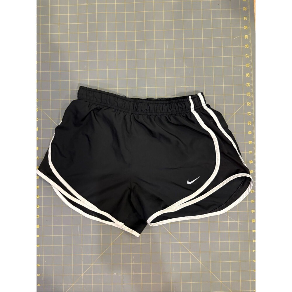 Nike Women's Black Athletic Shorts with White Trim